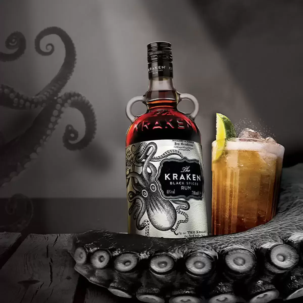 The Kraken Black Spiced Rum (1L) - Image 4