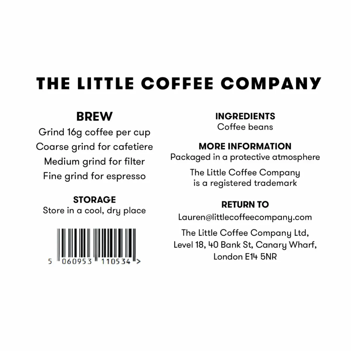 The Little Coffee Company Classic Reserve Whole Beans (1kg) - Image 3