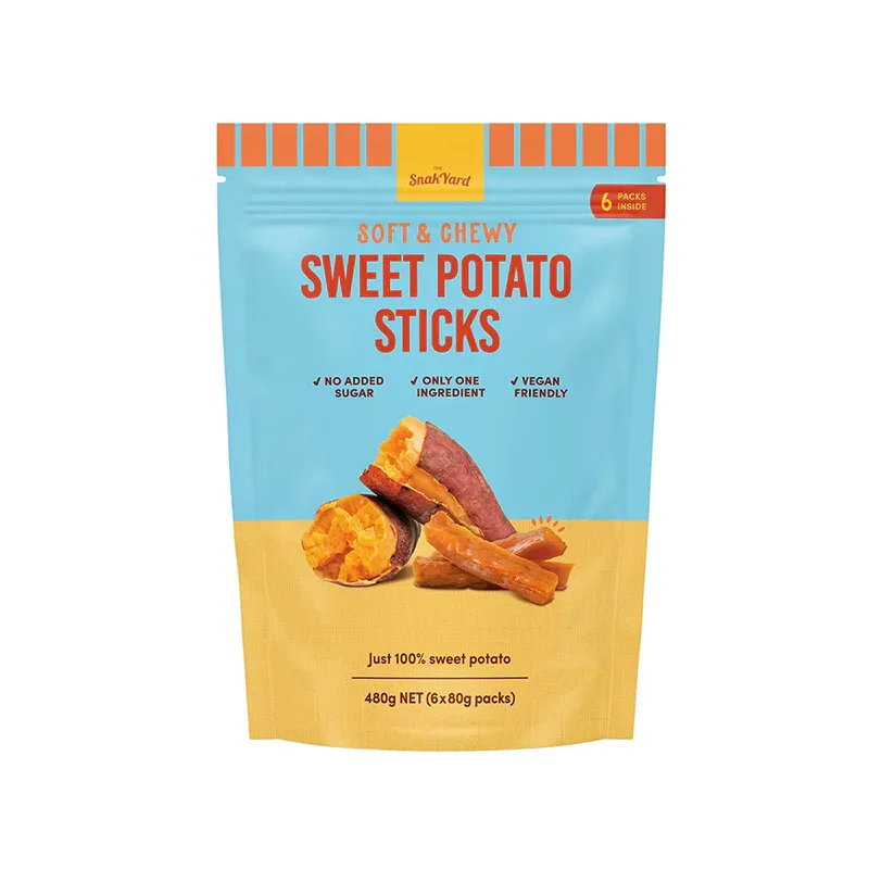 The Snack Yard Soft & Chewy Sweet Potato Sticks (6x80g)
