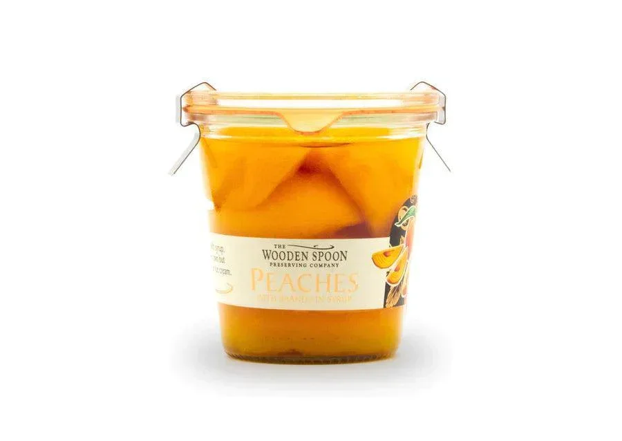 The Wooden Spoon - Peaches with Brandy in Weck Jar (275g)