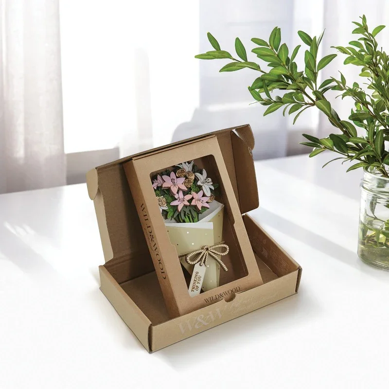 Thinking of You 3D Flower Figurine Card (10cm) - Image 5