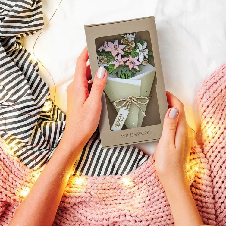 Thinking of You 3D Flower Figurine Card (10cm) - Image 9