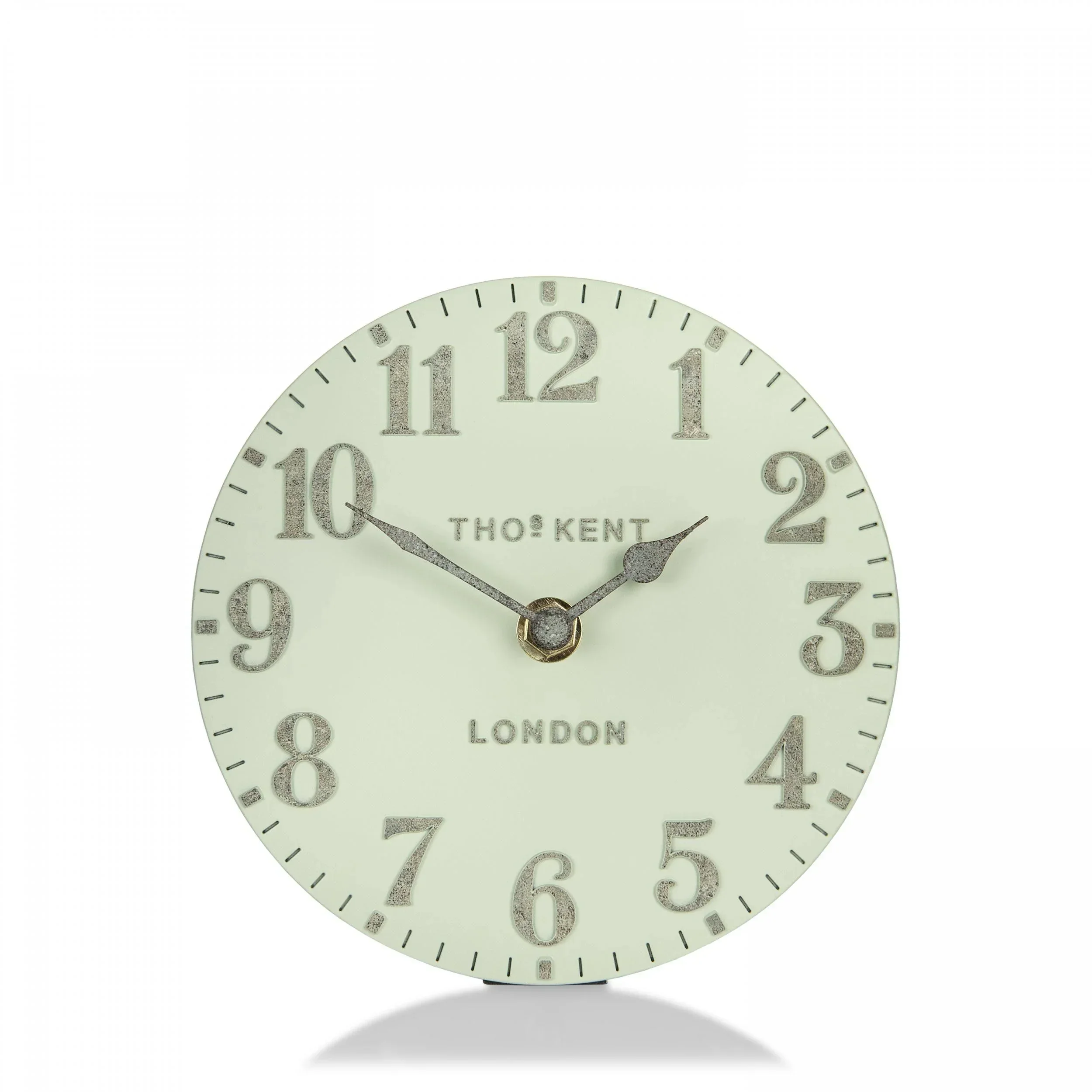 Thomas Kent Arabic Mantel Clock - Pearl Green (15cm)