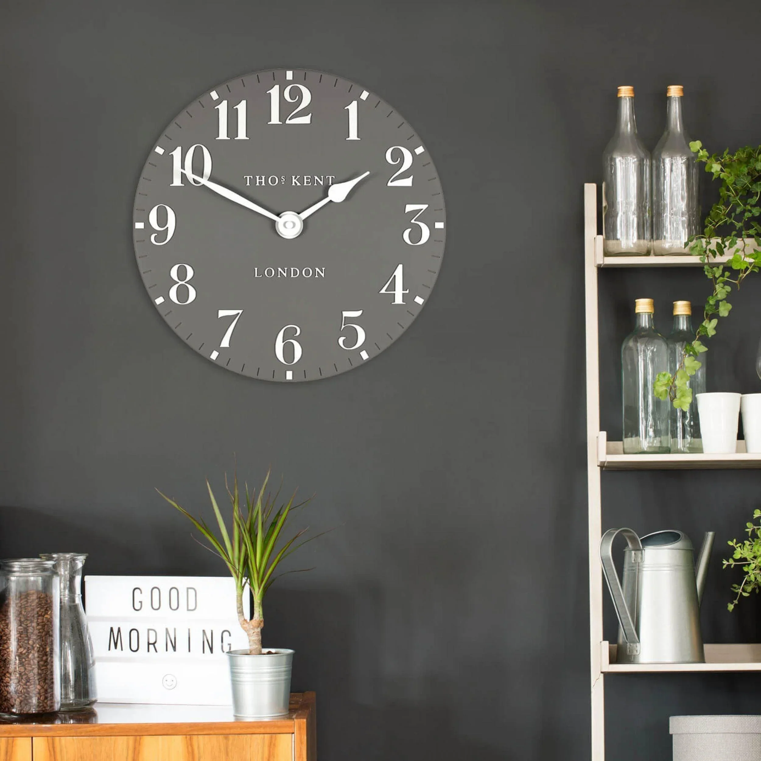 Thomas Kent Arabic Wall Clock - Dolphin - 30cm - Image 3