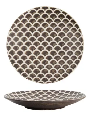 Tokyo Design Studio Iga Matte Mermaid Design Plate (25cm) - Image 2