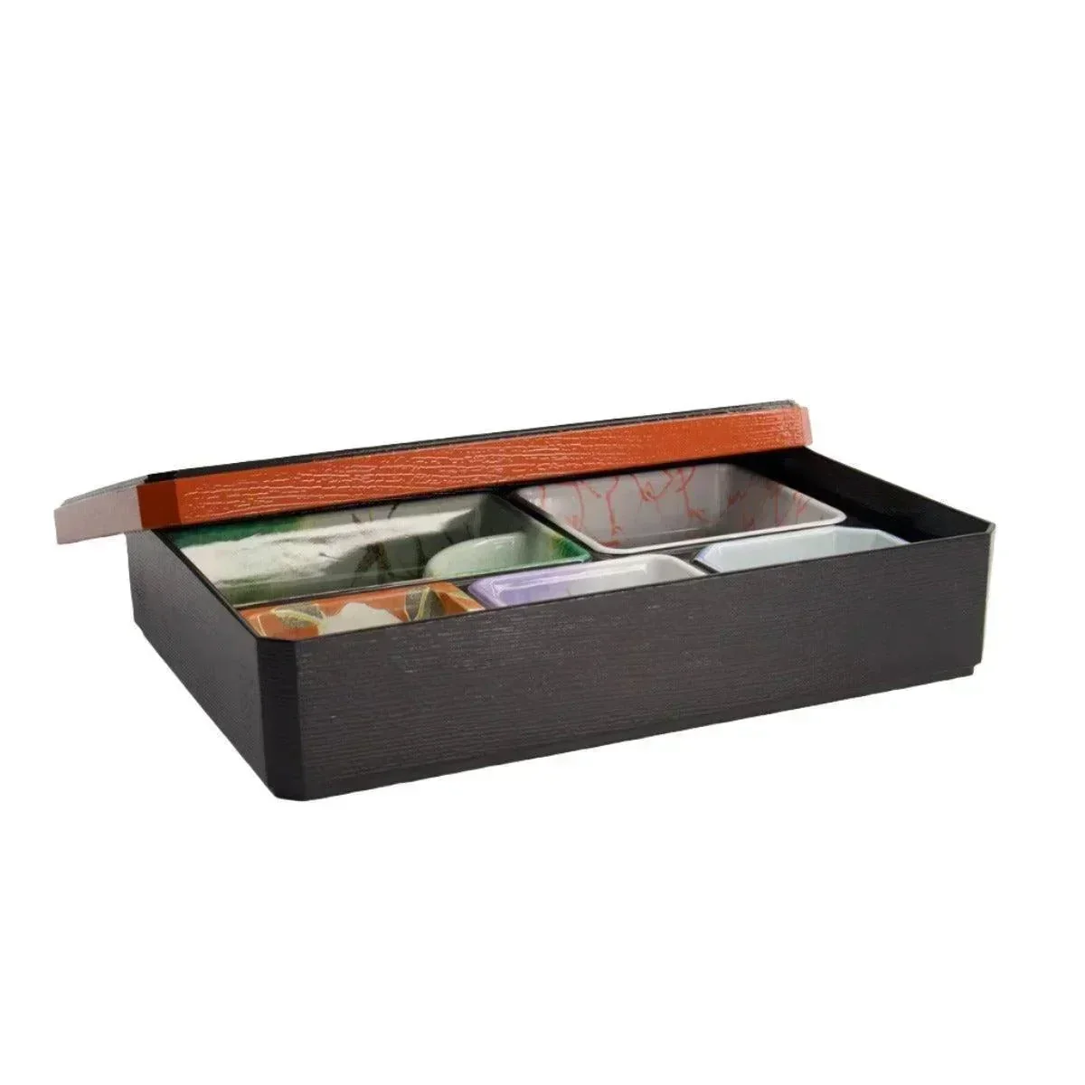 Tokyo Design Studio Bento Rectangle Matsukado Box - Black (30.7x21.5cm)