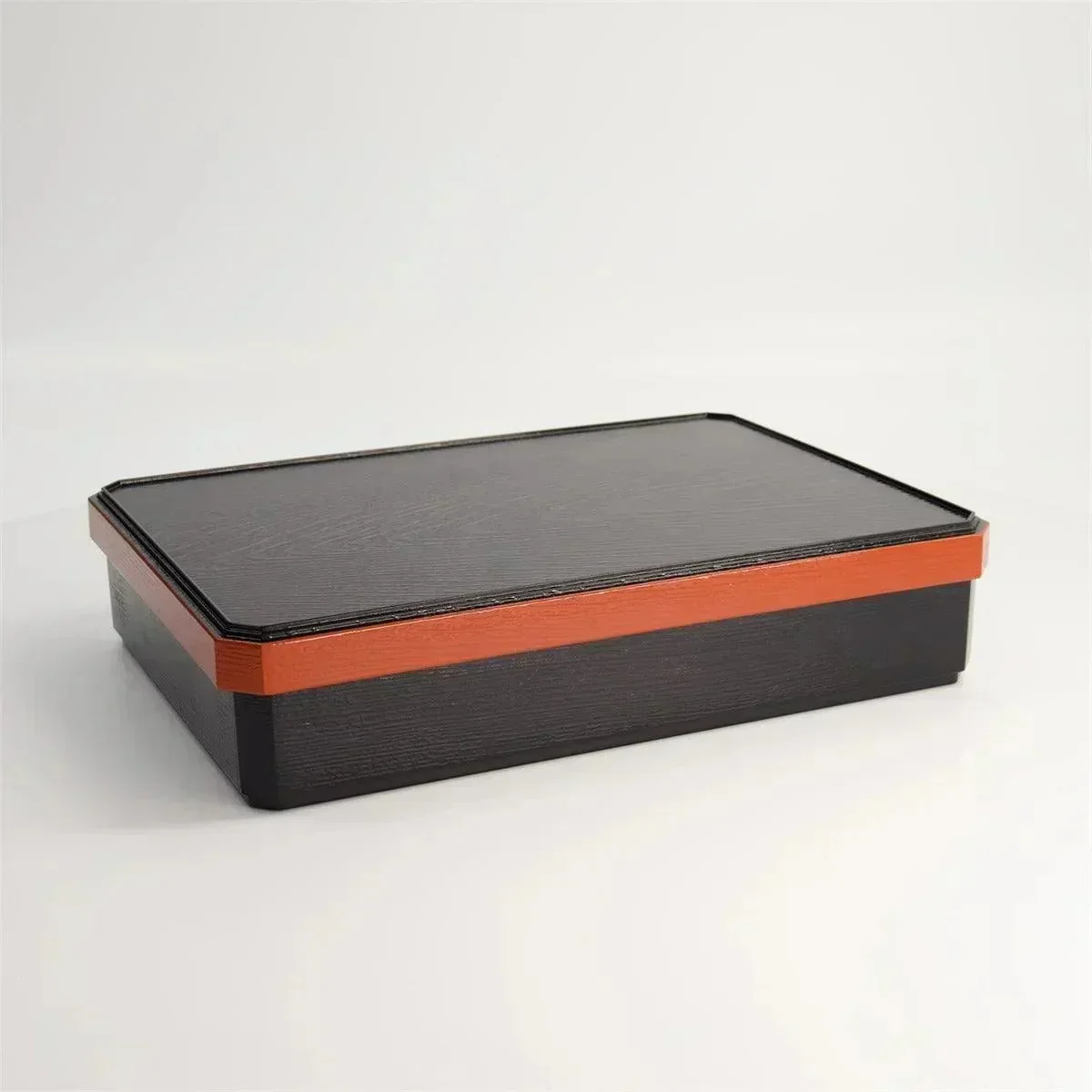 Tokyo Design Studio Bento Rectangle Matsukado Box - Black (30.7x21.5cm) - Image 2