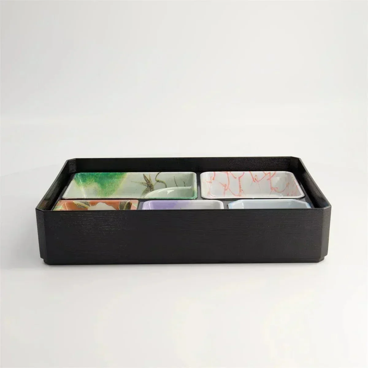 Tokyo Design Studio Bento Rectangle Matsukado Box - Black (30.7x21.5cm) - Image 4