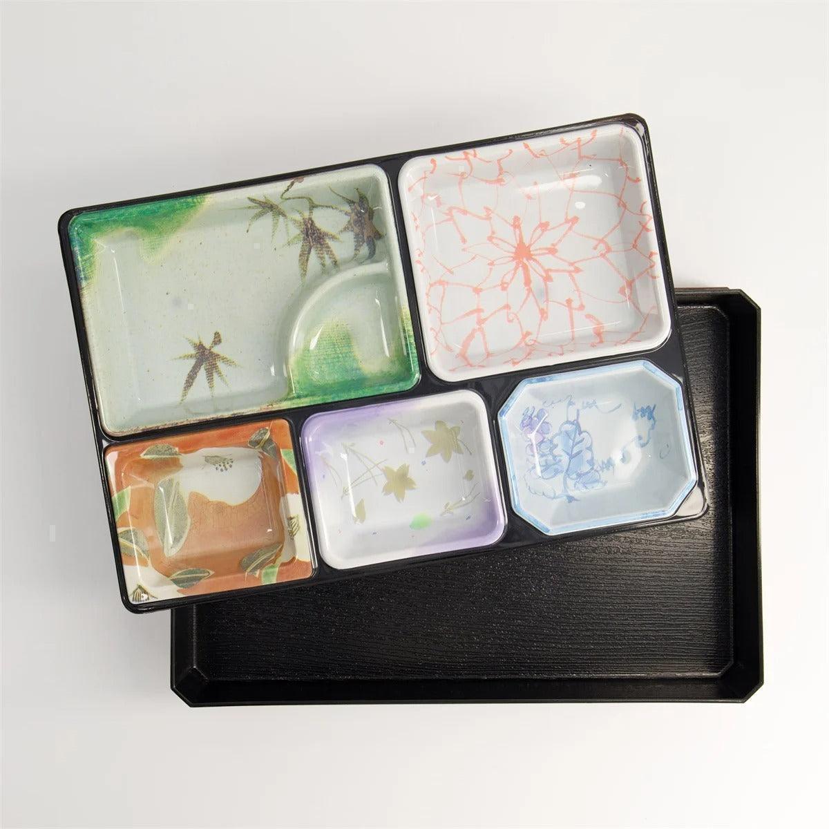 Tokyo Design Studio Bento Rectangle Matsukado Box - Black (30.7x21.5cm) - Image 6