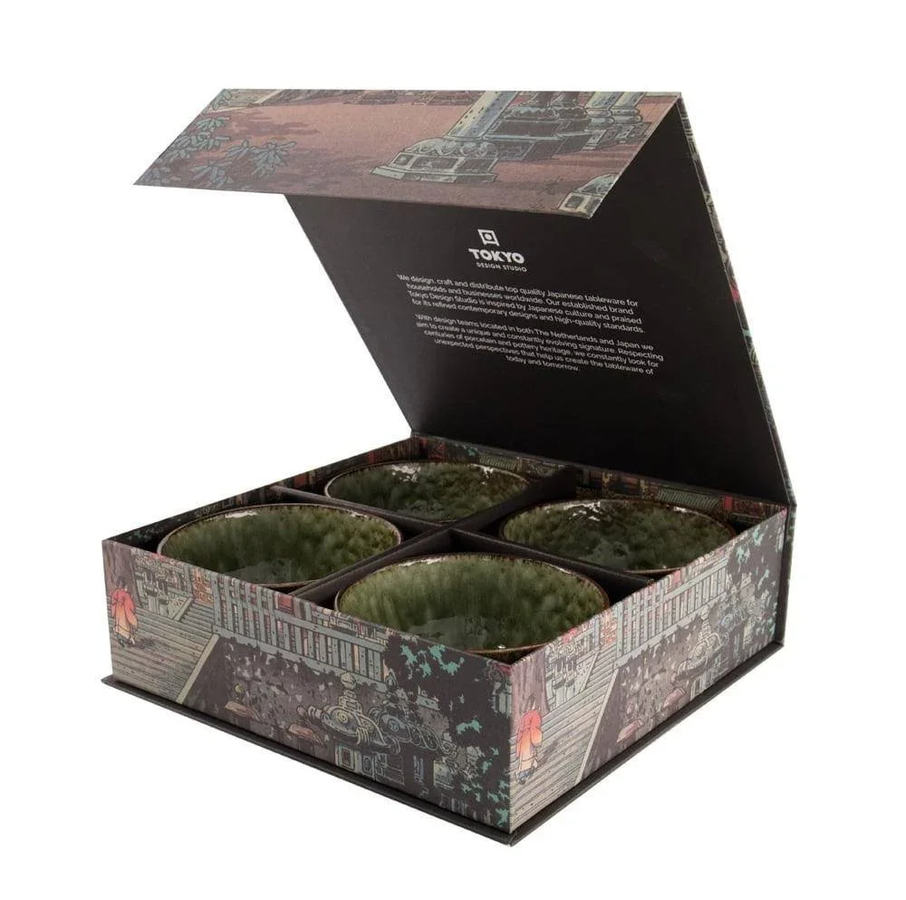 Tokyo Design Studio Bowl Giftset - Shinryoku Green (4pcs) - Image 2