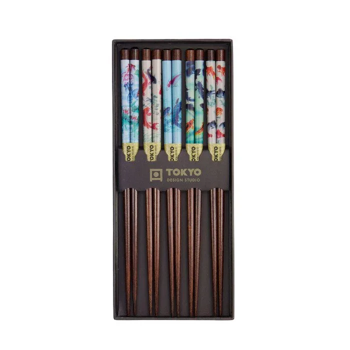 Tokyo Design Studio Chopstick Giftset - Goldfish (5 Pairs) - Image 3