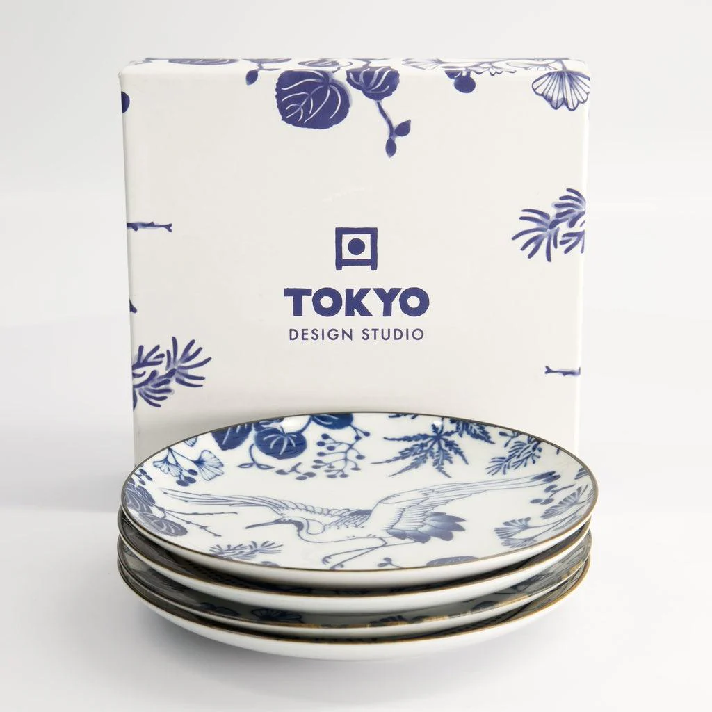 Tokyo Design Studio Flora Japonica Plate Giftset - 4pcs (16cm)