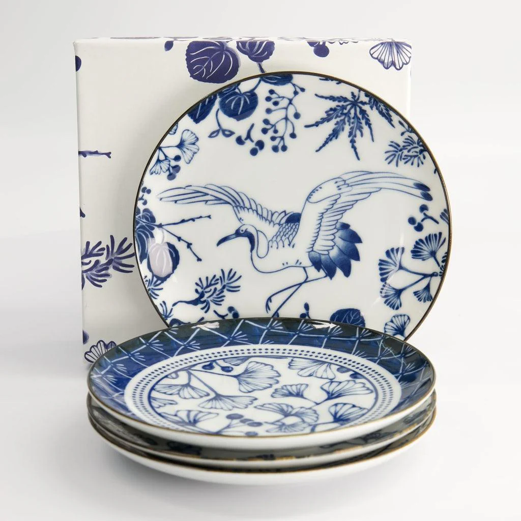 Tokyo Design Studio Flora Japonica Plate Giftset - 4pcs (16cm) - Image 3