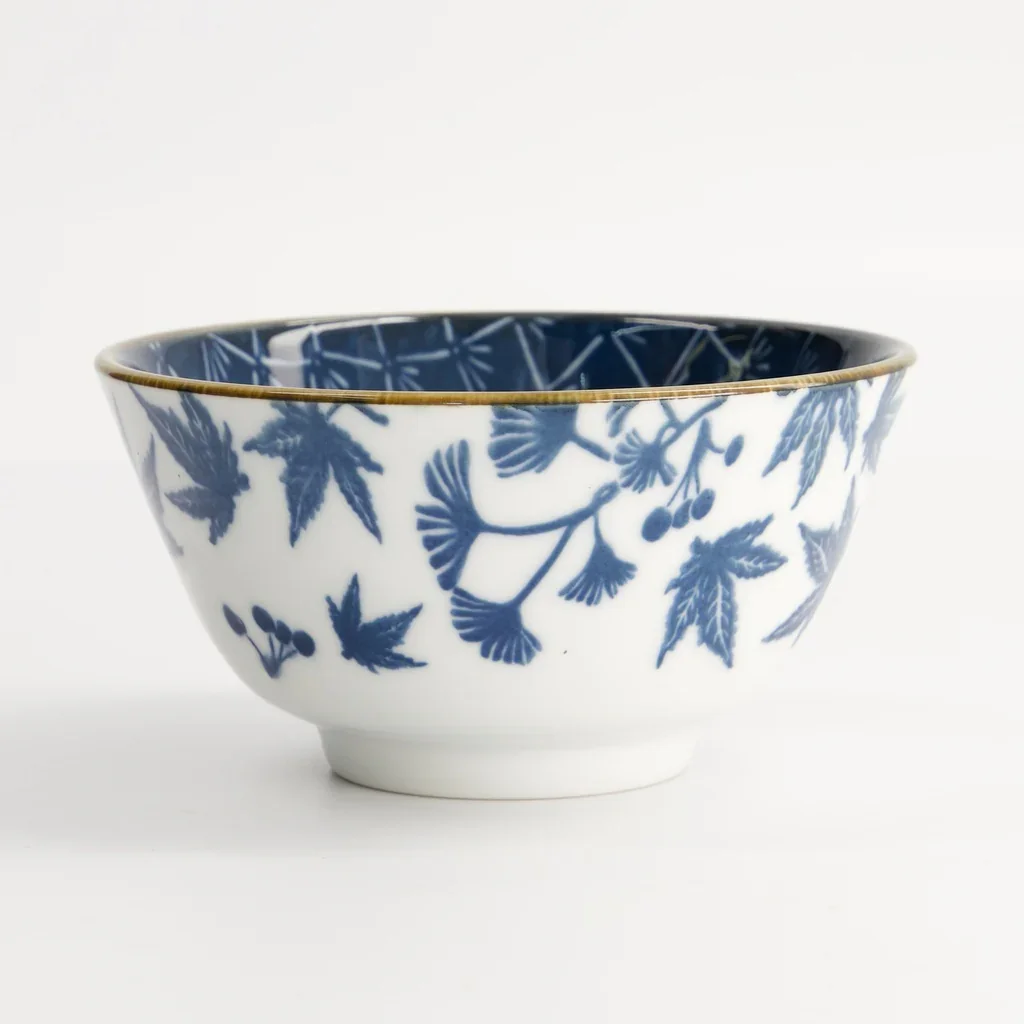 Tokyo Design Studio Flora Japonica Rice Bowl 12x6.4cm Gingko (300ml) - Image 3
