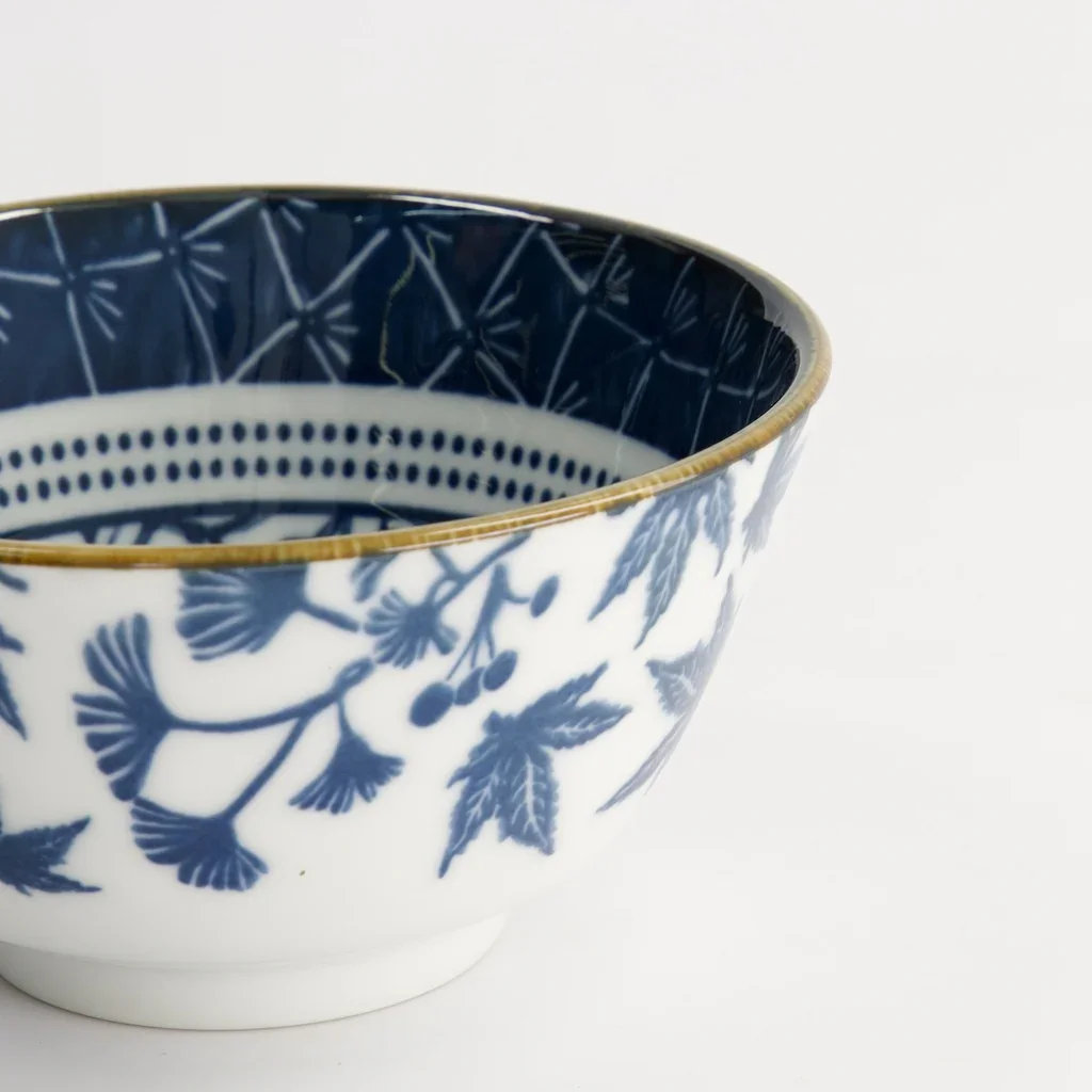 Tokyo Design Studio Flora Japonica Rice Bowl 12x6.4cm Gingko (300ml) - Image 4