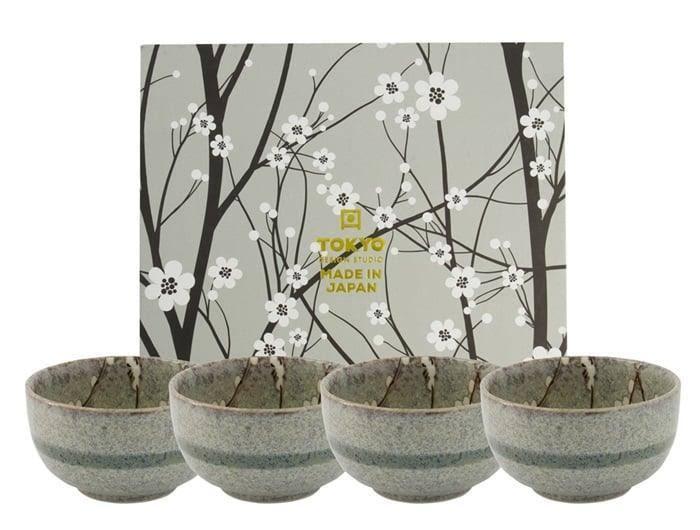 Tokyo Design Studio Grey Soshun Bowl Giftset (4x550ml)