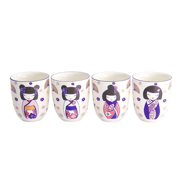 Tokyo Design Studio Kawaii Maiko Mug Giftset (4x170ml) - Image 2