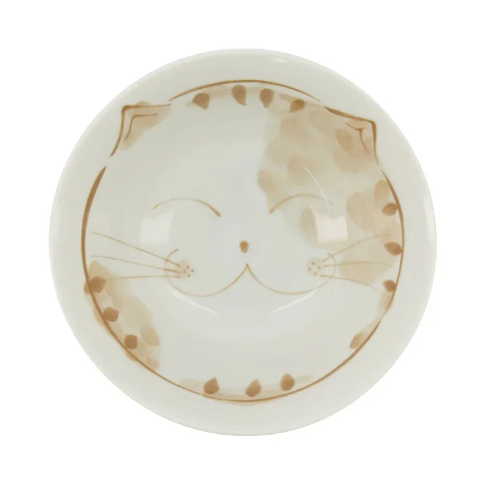 Tokyo Design Studio - Kawaii Tayo Bowl Fuku Cat Neko Pink (500ml) - Image 2