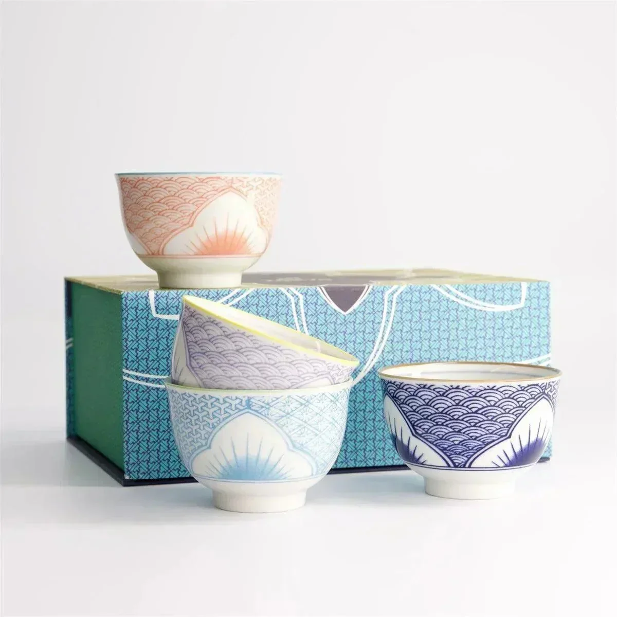 Tokyo Design Studio Lily Flower Tea Cup Giftset 4pcs (150ml) - Image 4