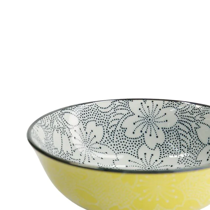 Tokyo Design Studio - Mixed Bowls Ramen Sakura 19.7x7cm 1000ml Black/Yellow - Image 5
