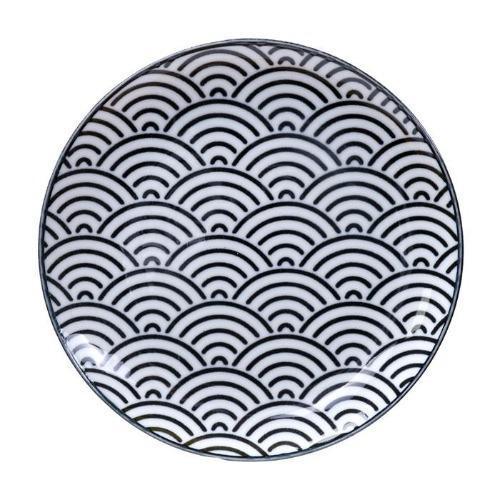 Tokyo Design Studio - Nippon Black Plate 16x2cm Wave