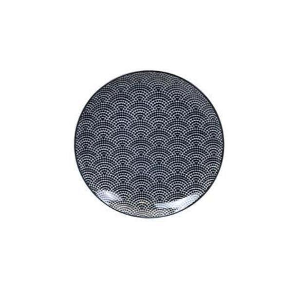 Tokyo Design Studio - Nippon Black Plate 20.6x2.2cm Dots