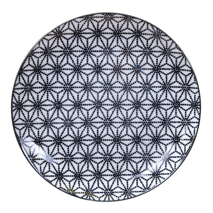 Tokyo Design Studio - Nippon Black Plate 20.6x2.2cm Star