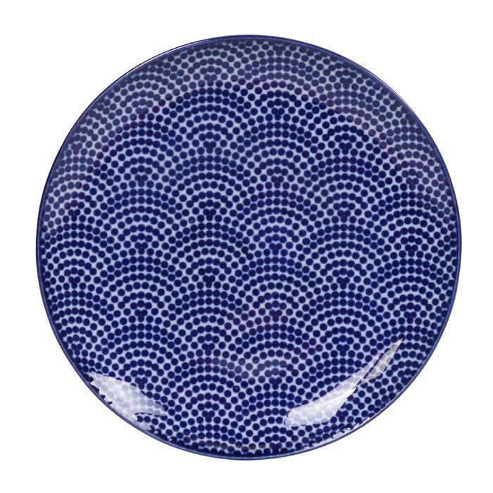 Tokyo Design Studio - Nippon Blue Plate 16x2cm Dots