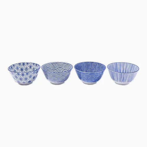Tokyo Design Studio Nippon Blue Rice Bowl Giftset (4x300ml) - Image 3