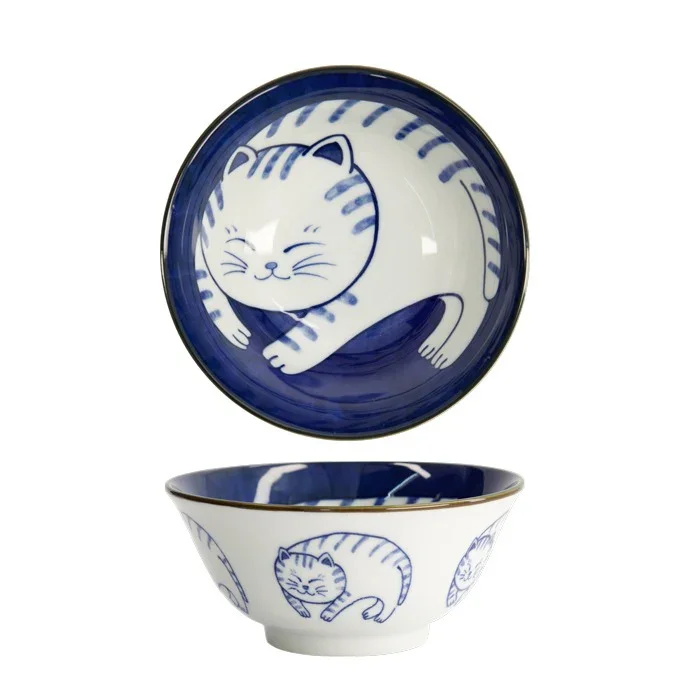 Tokyo Design Studio - Tayo Bowl Cat Neko (500ml) - Image 4