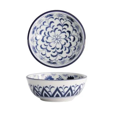 Tokyo Design Studio Tokyo Blue Botan Bowl (9cm) - Image 4