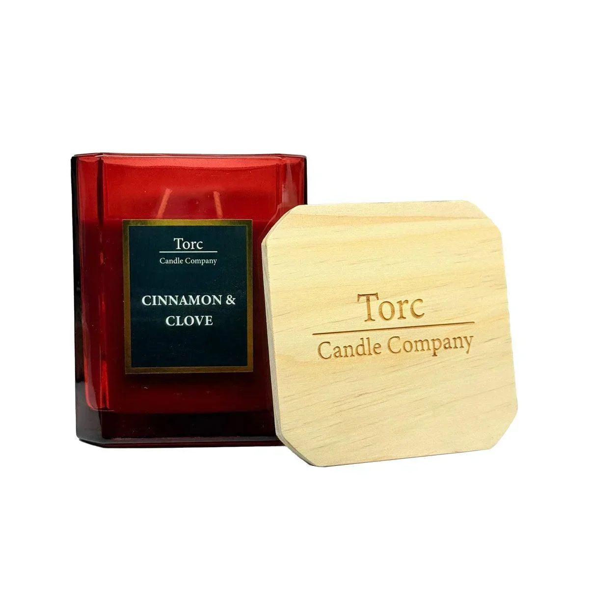 Torc Gold Fragranced Candle - Cinnamon & Clove (450g) - Image 2