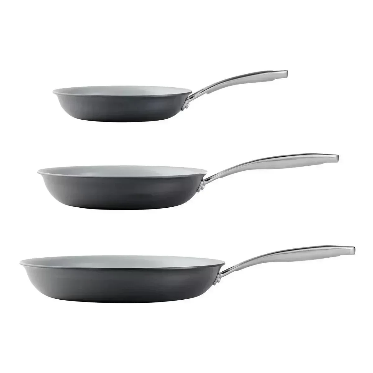 Tramontina Aluminium Frying Pan Set (3 Piece) - Image 8