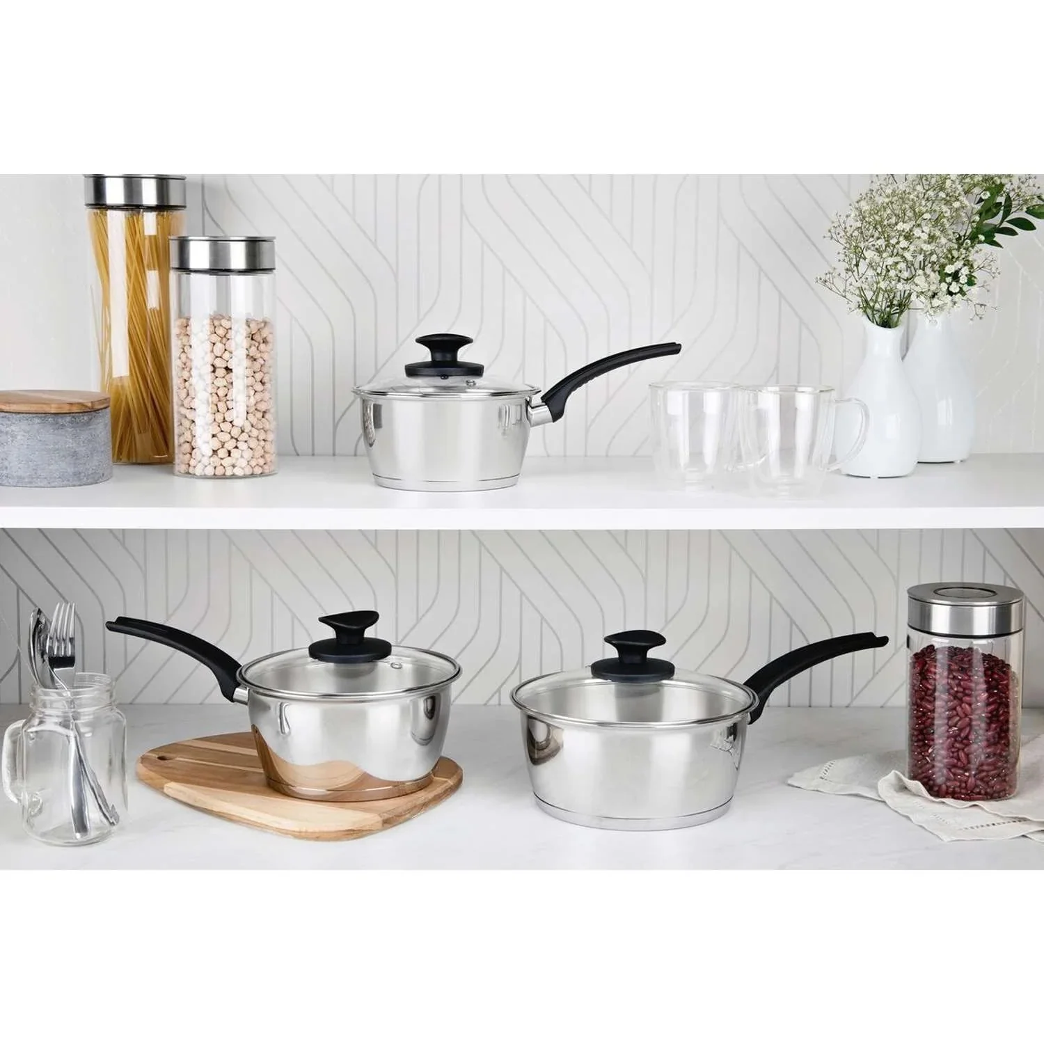 Tramontina Stainless Steel Cookware Set (5 Pieces) - Image 4