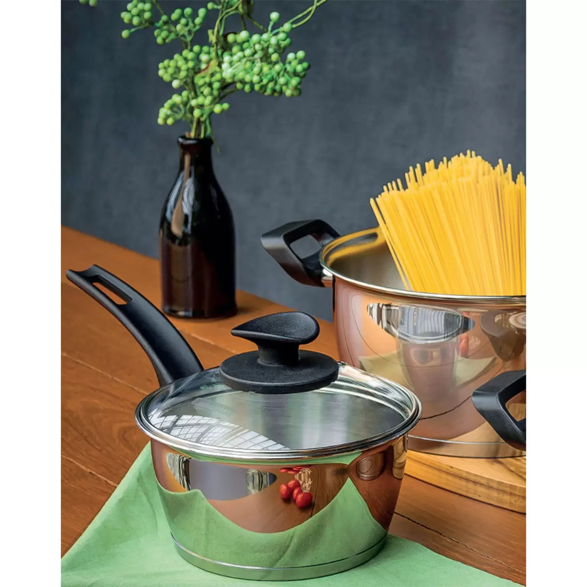 Tramontina Stainless Steel Cookware Set (5 Pieces) - Image 5
