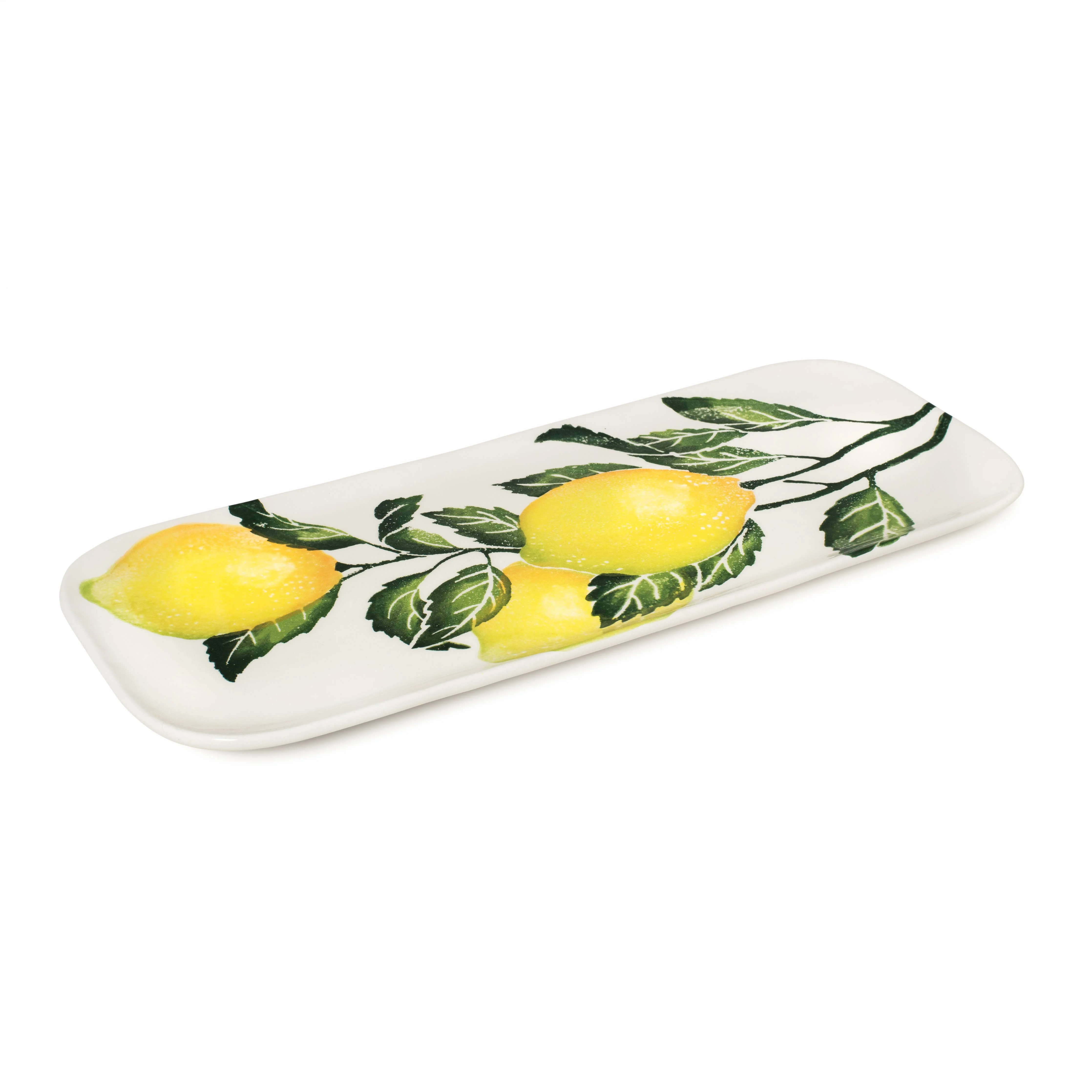 BlissHome Sicilian Lemons on the Vine Platter (36cm)