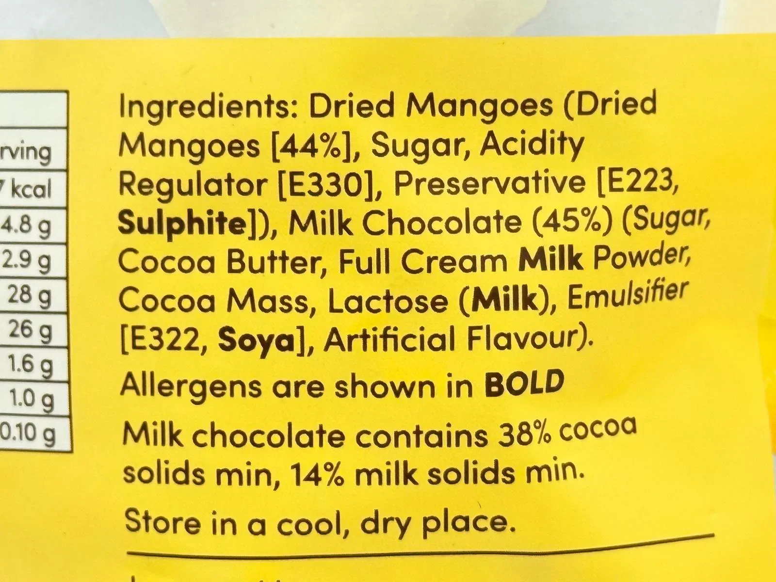 Tropical Fields Half Dipped Mango with Milk Chocolate (600g) - Image 2
