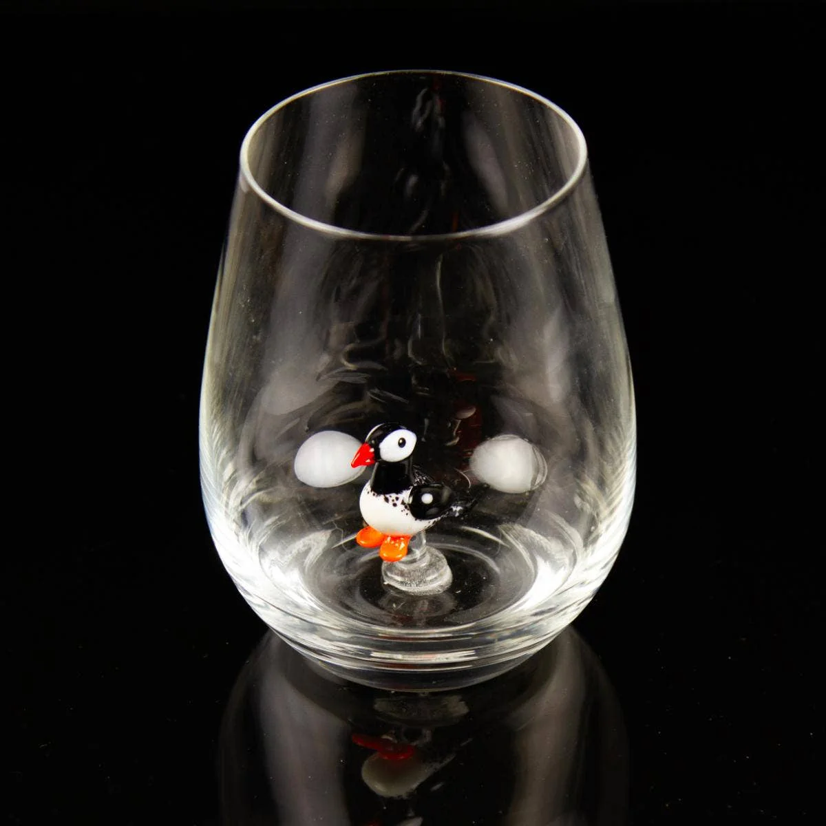 Tumbler with Miniature Glass Puffin - Image 2