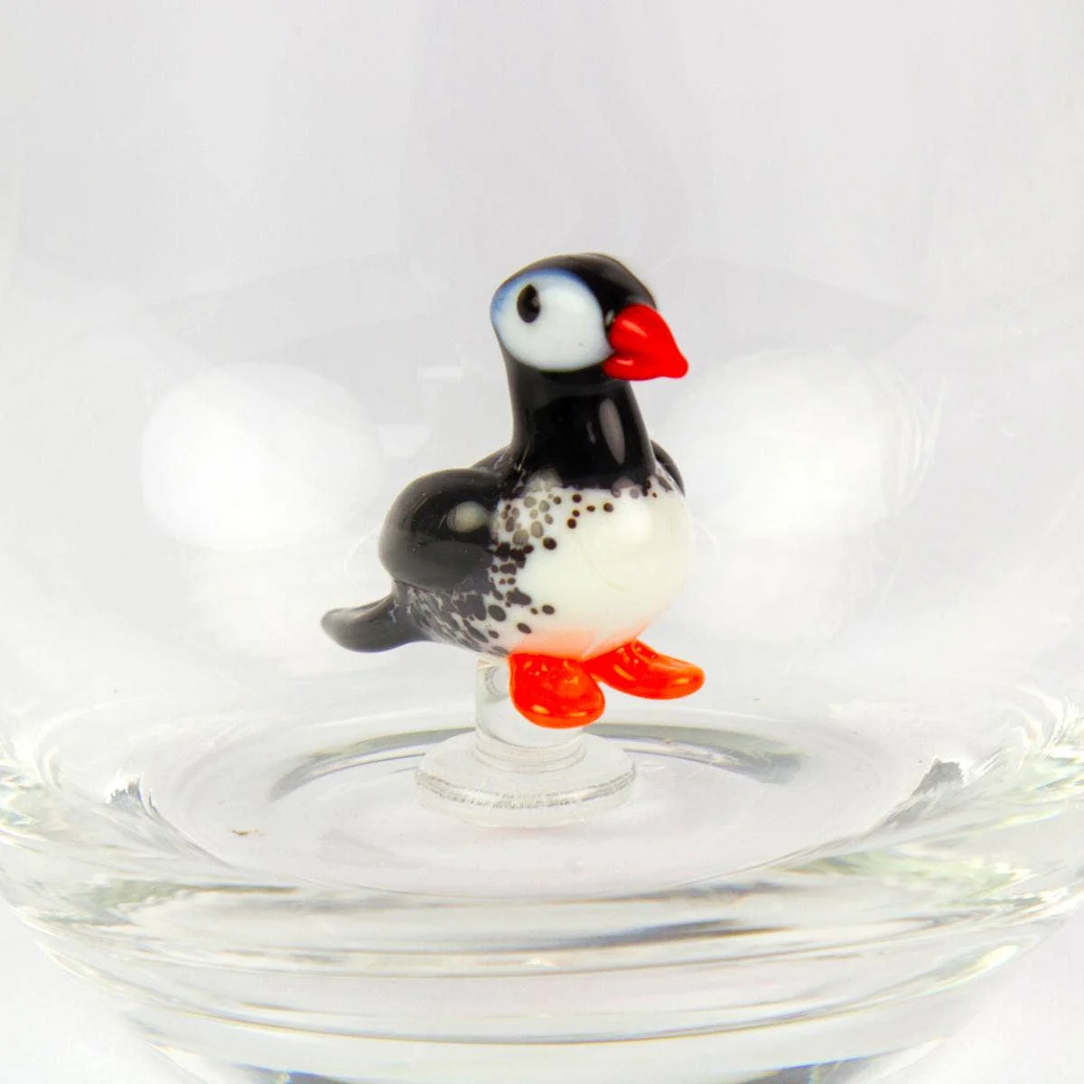 Tumbler with Miniature Glass Puffin - Image 3