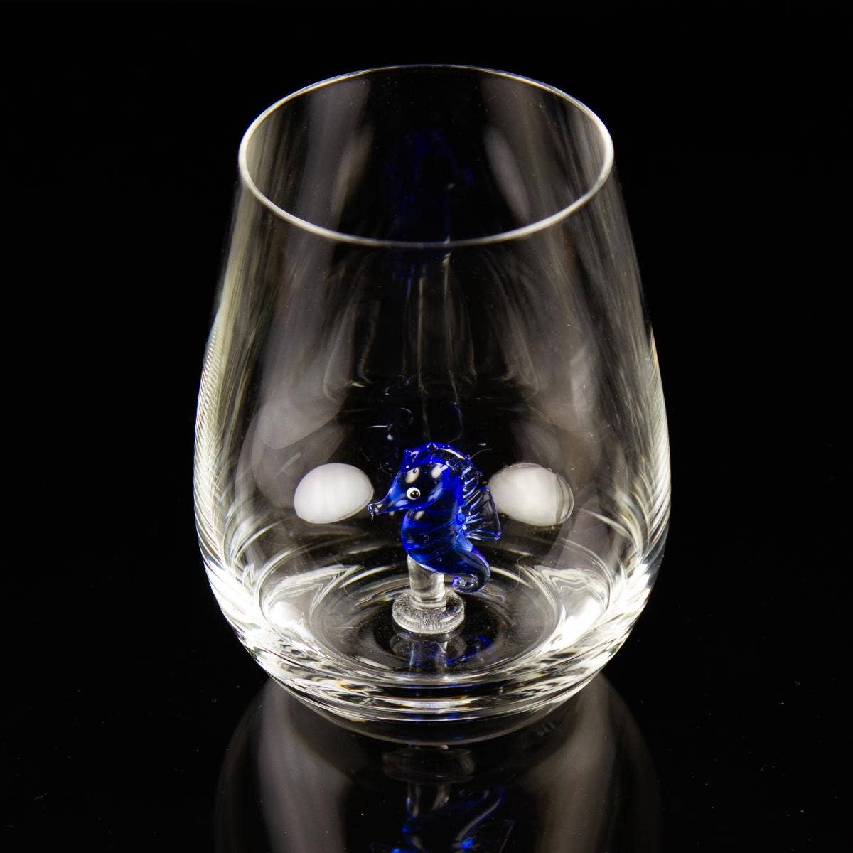 Tumbler with Miniature Glass Seahorse - Image 2