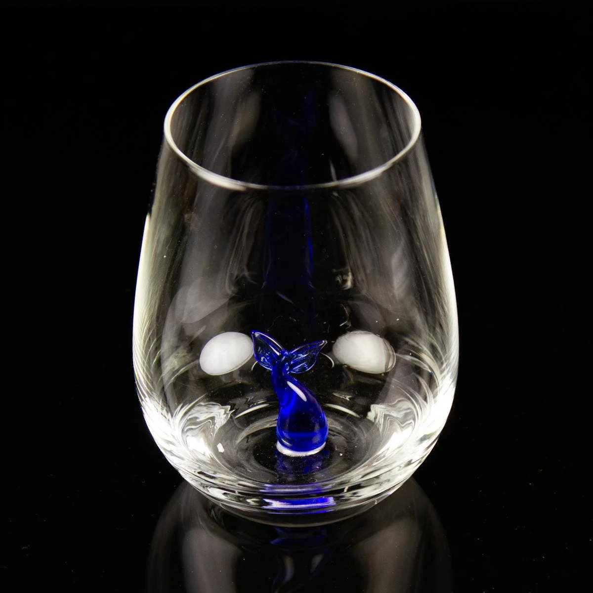 Tumbler with Miniature Glass Whale Tail - Image 2