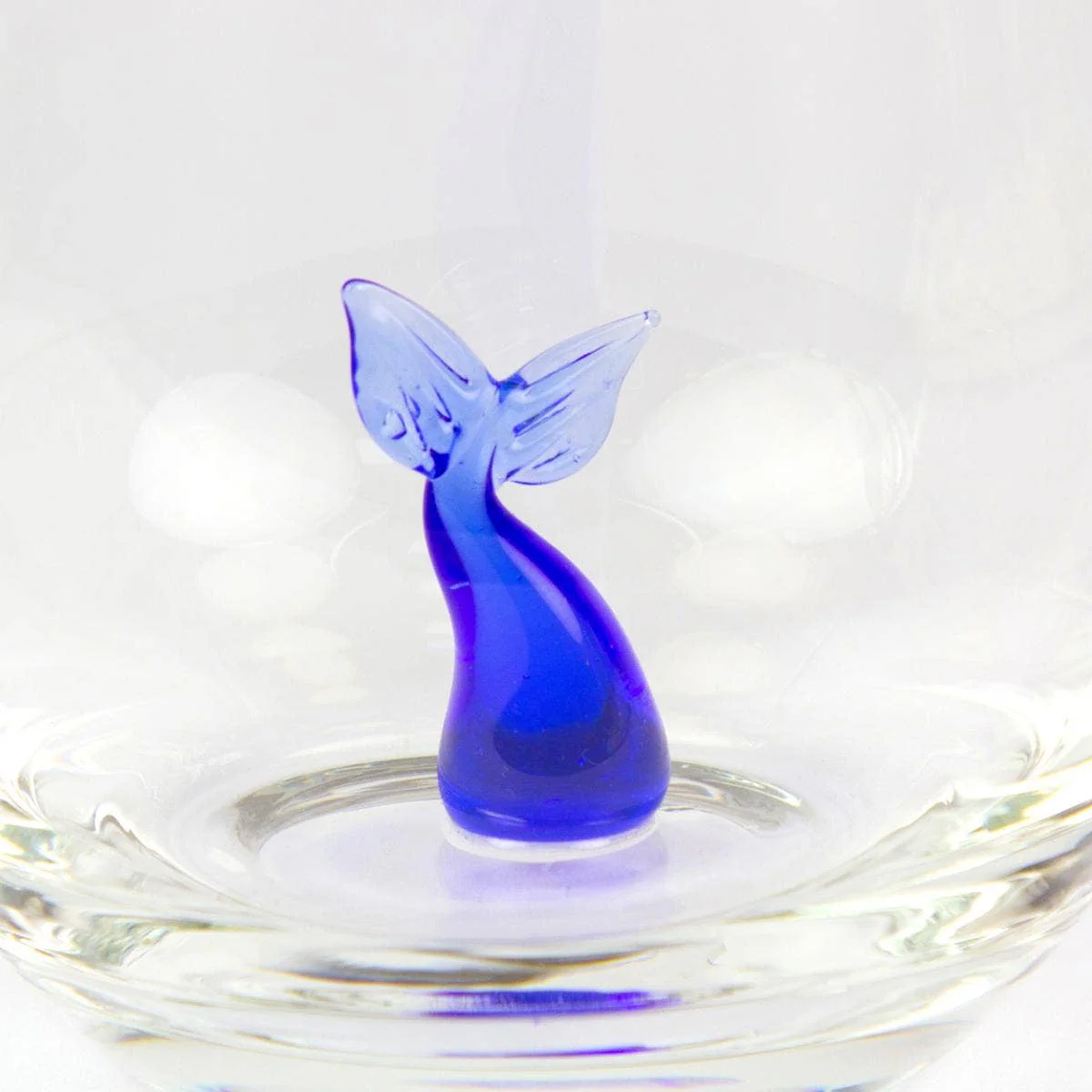 Tumbler with Miniature Glass Whale Tail - Image 3