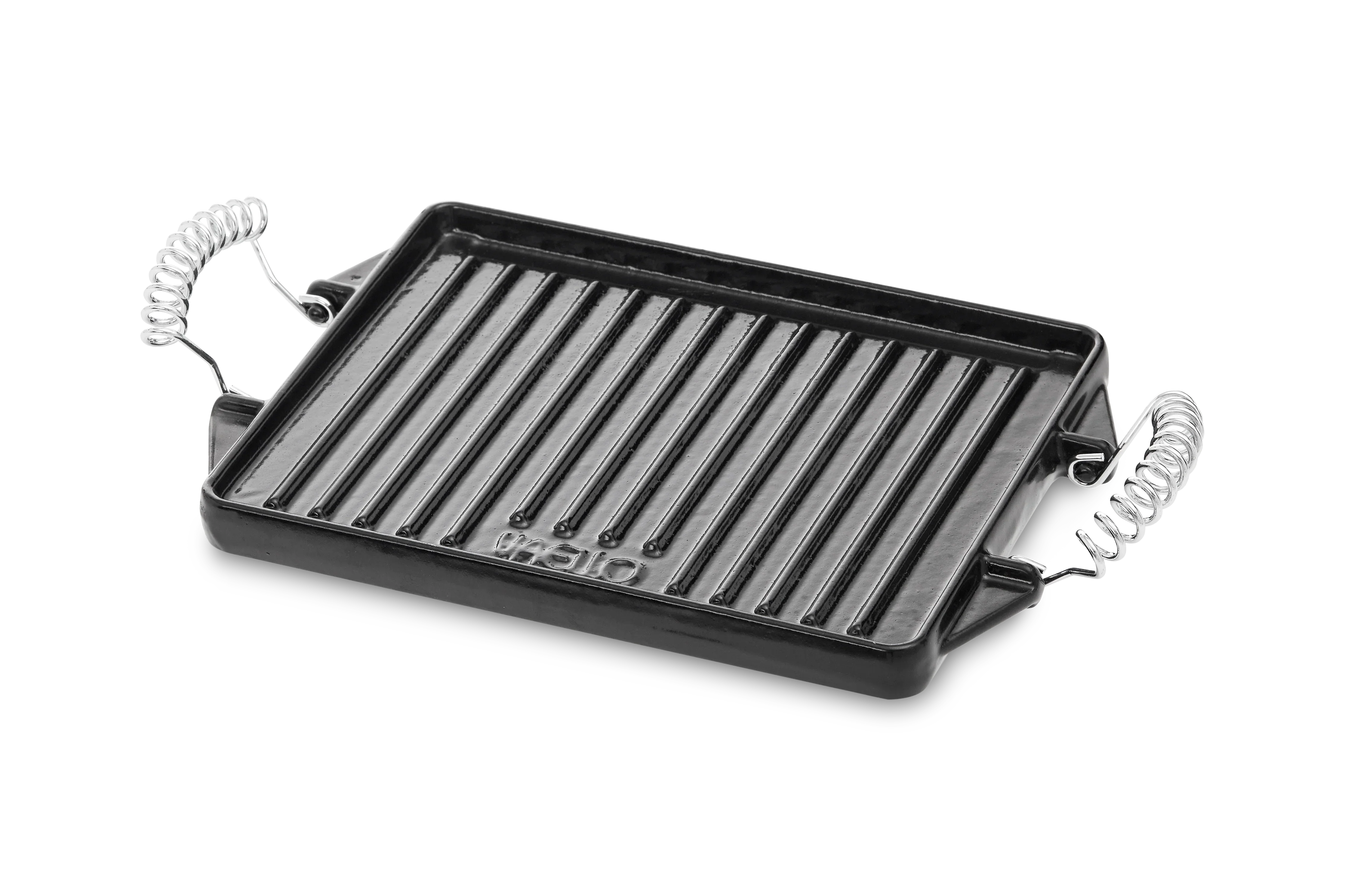 Vaello Enamelled Rectangular Cast Iron Griddle (27x21cm)