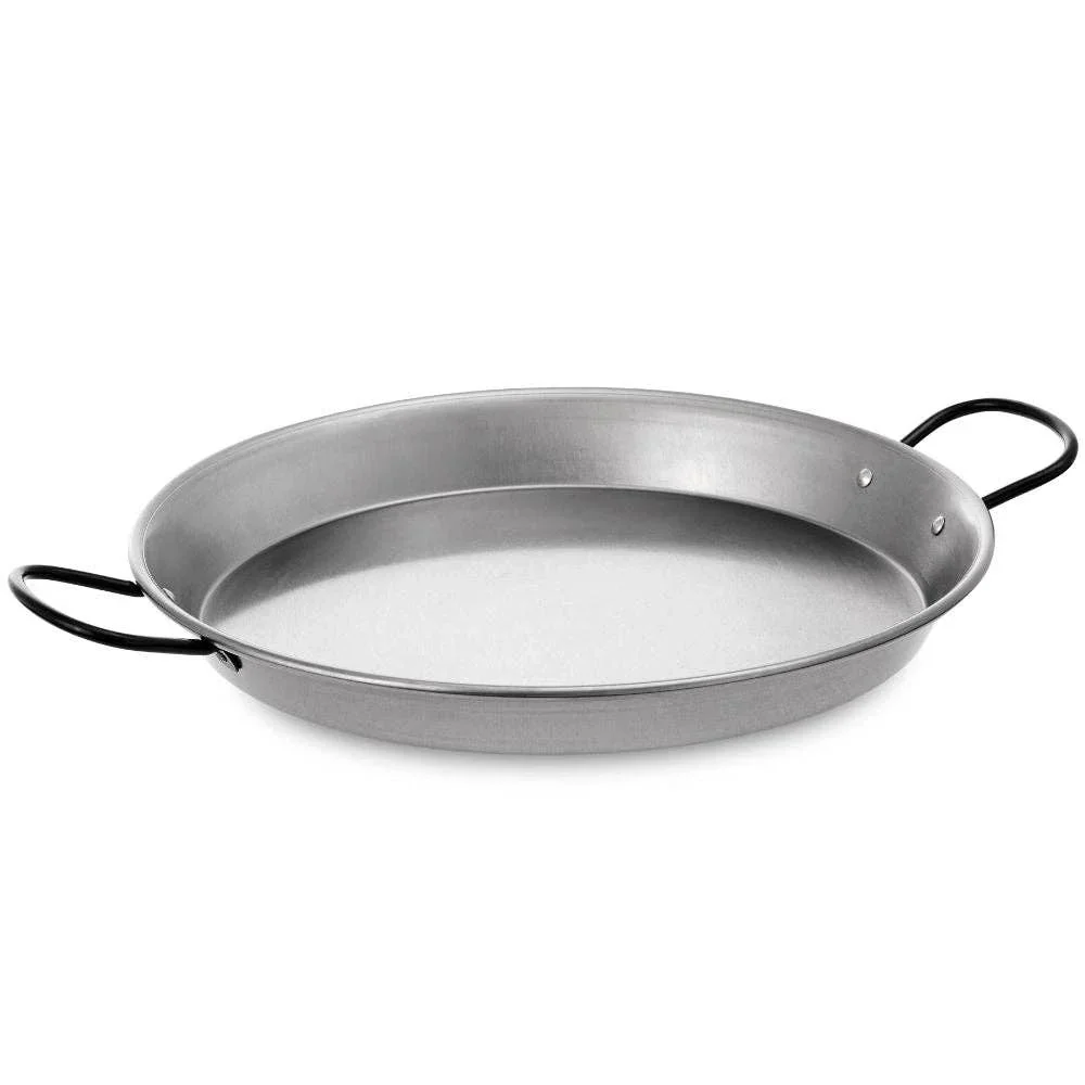 Vaello Polished Steel Valencian Induction Paella Pan (38cm)
