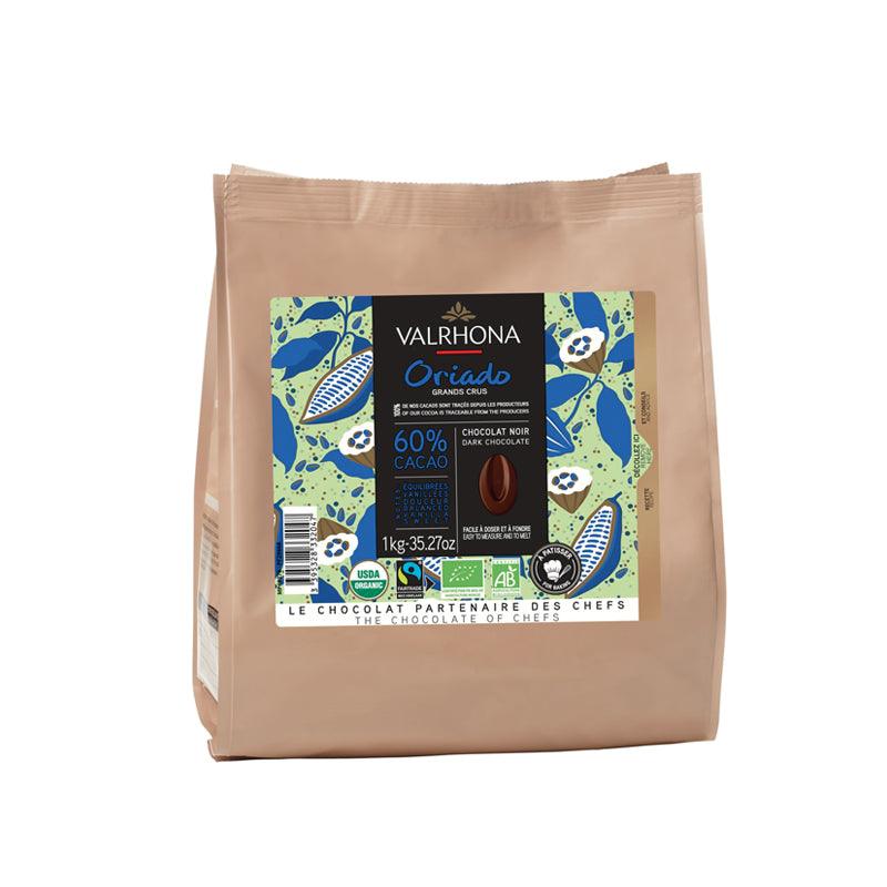 Valrhona Oriado 60% Organic Chocolate Chips (1kg)