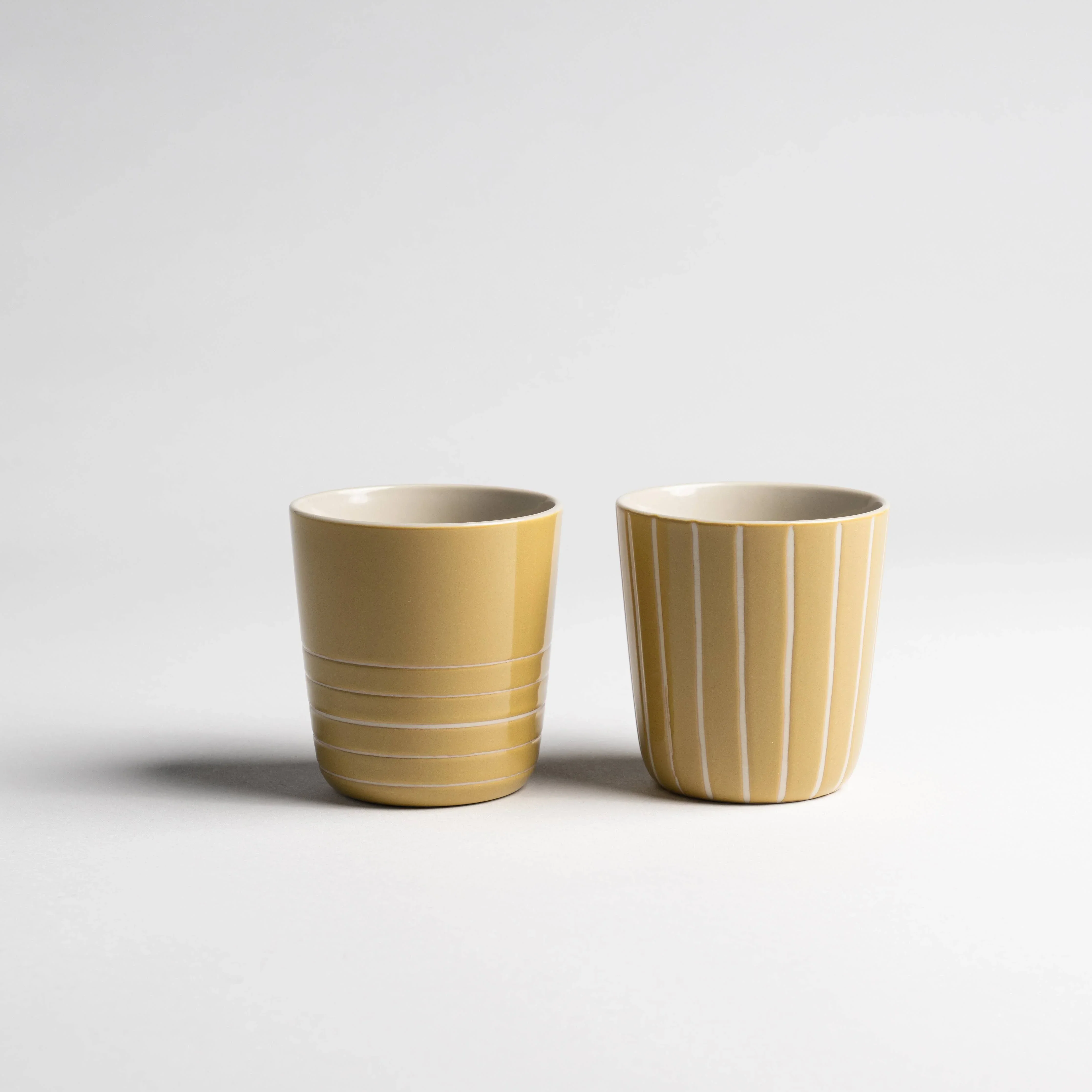 Kindred Vervain Beaker - Mustard Yellow - Large (Set of 2)