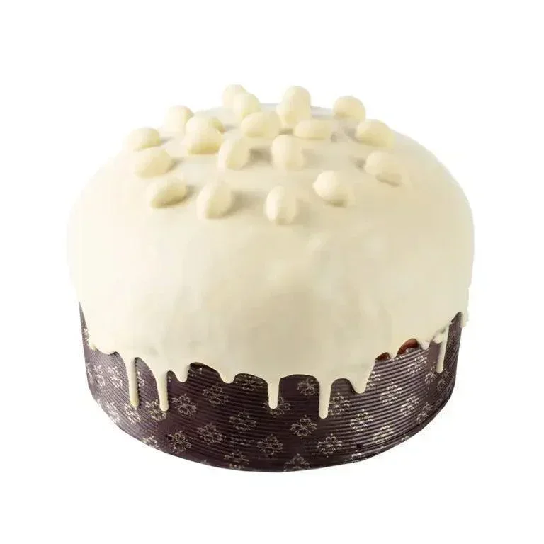 Vincente Delicacies - Fastuka Panettone Covered in White Chocolate & Pistachio Nuts (750g) - Image 2