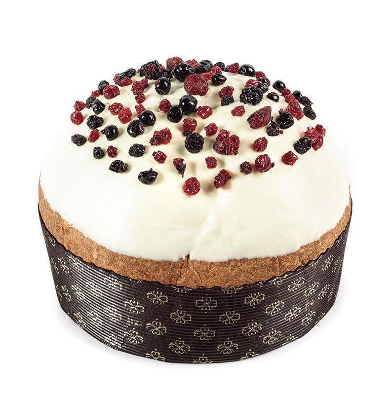 Vincente Delicacies - Panettone covered with white chocolate with berries - Silvestre - Hand Wrapped Artisan (750g) - Image 2