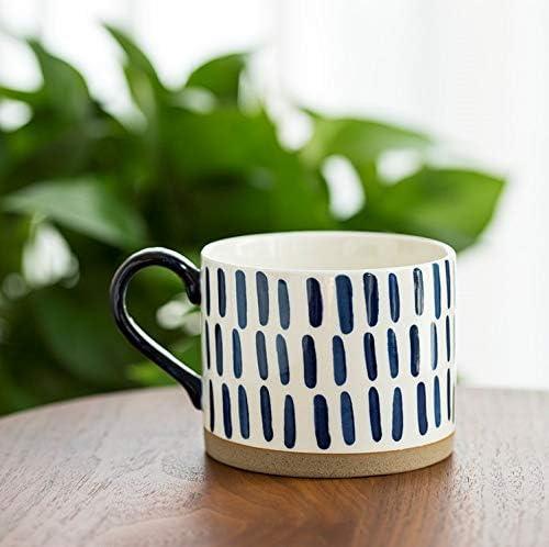 Japanese Style Ceramic Coffee Mug‚Äö Blue Stripes