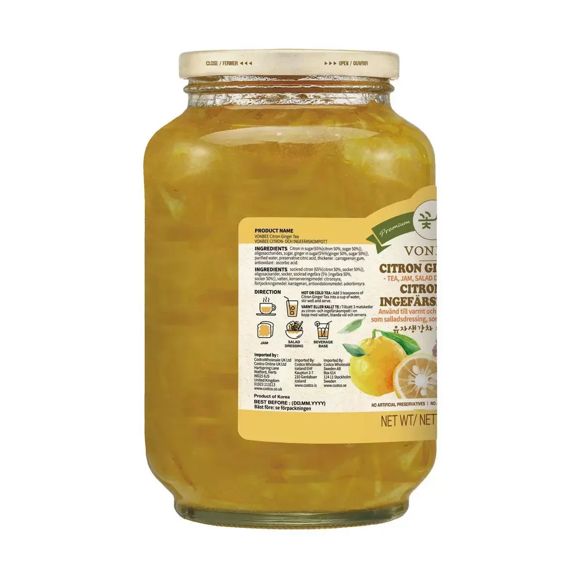 VonBee Citron & Ginger Tea (2kg) - Image 2